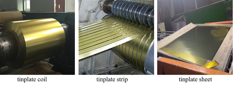 Ba/Ca Electrolytic Mr SPTE SPCC Tinplate for Food Can